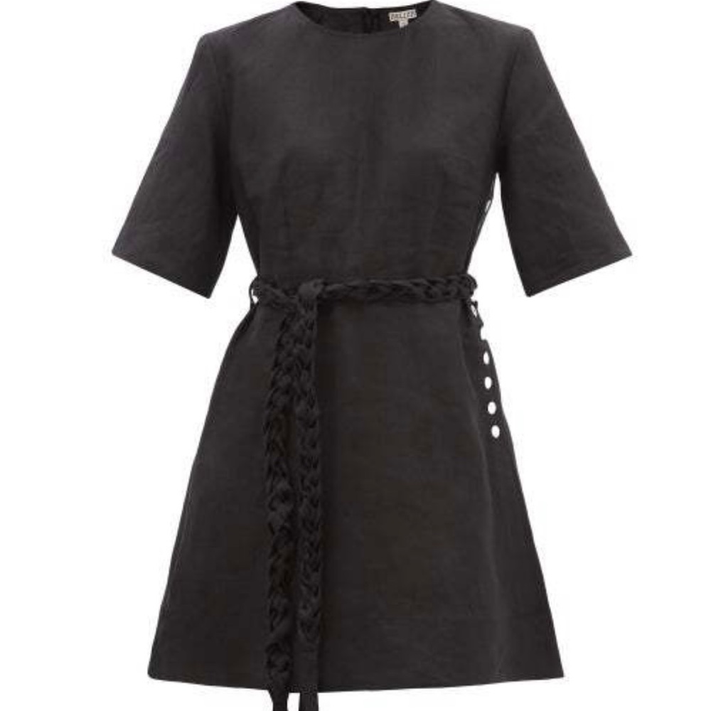 Belize Genesis Belted Linen Mini Dress (missing belt)